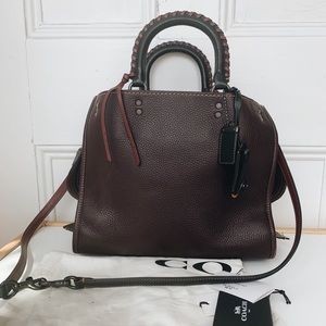 COPY - Coach 1941 Rogue 30 Oxblood Leather Purse